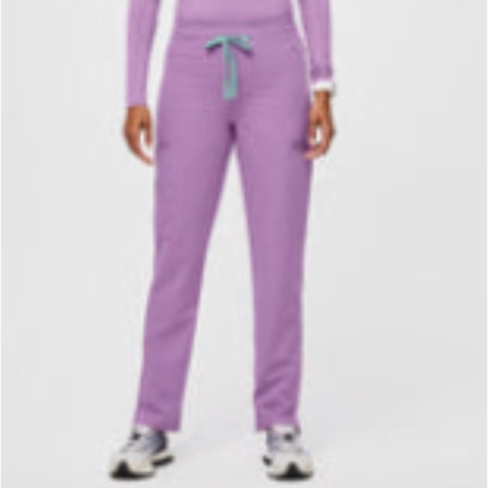 Figs Lilac Dawn Evans Skinny Scrub Pants, XL